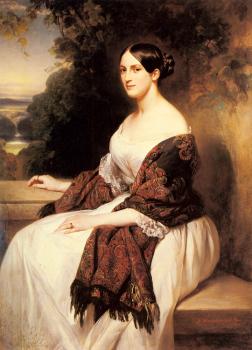Franz Xavier Winterhalter : Portrait of Madame Ackerman